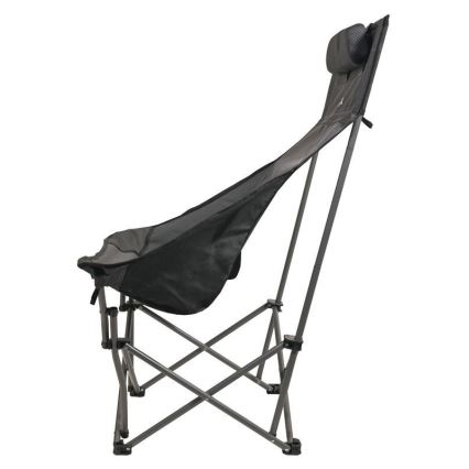 Cadeira dobrável de campismo cinzento