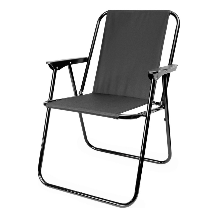 Cadeira dobrável de campismo preto