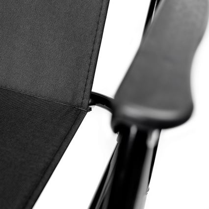 Cadeira dobrável de campismo preto