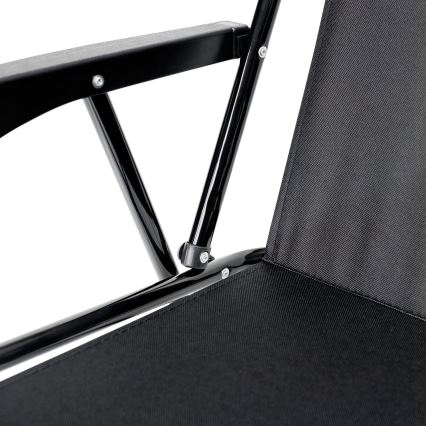 Cadeira dobrável de campismo preto