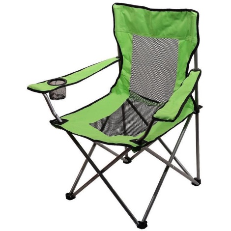 Cadeira dobrável de campismo verde