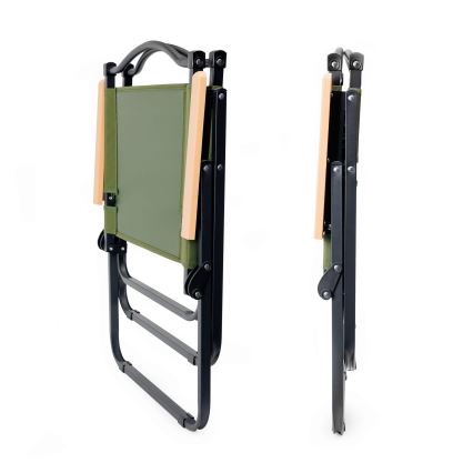 Cadeira dobrável de campismo verde