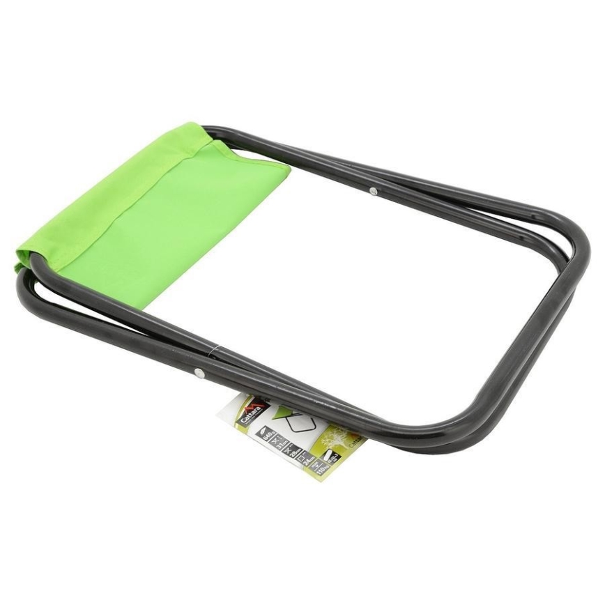 Cadeira dobrável de campismo verde/preto