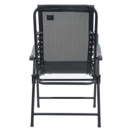 Cadeira dobrável de jardim preto