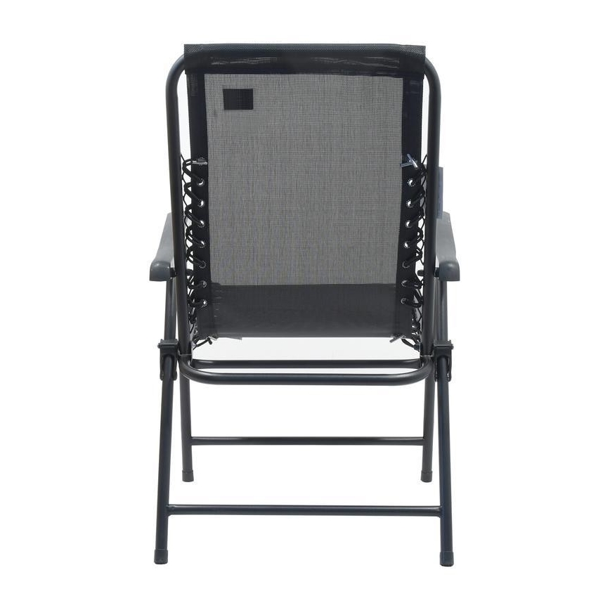 Cadeira dobrável de jardim preto