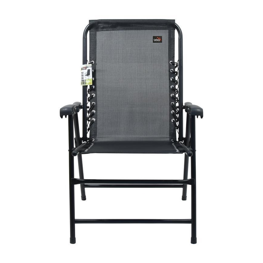 Cadeira dobrável de jardim preto