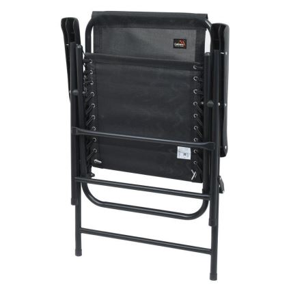 Cadeira dobrável de jardim preto