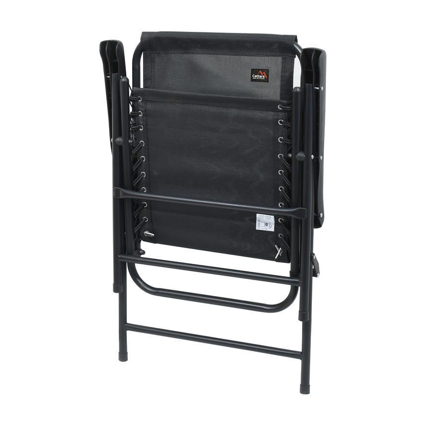 Cadeira dobrável de jardim preto