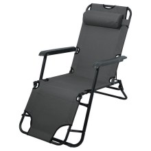 Cadeira dobrável e ajustável antracite