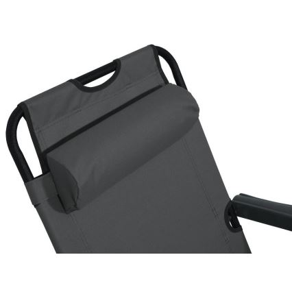 Cadeira dobrável e ajustável antracite