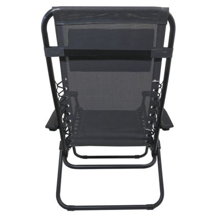 Cadeira dobrável e ajustável cinzento