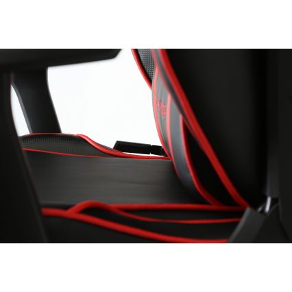 Cadeira gamer VARR Monza preta/vermelha
