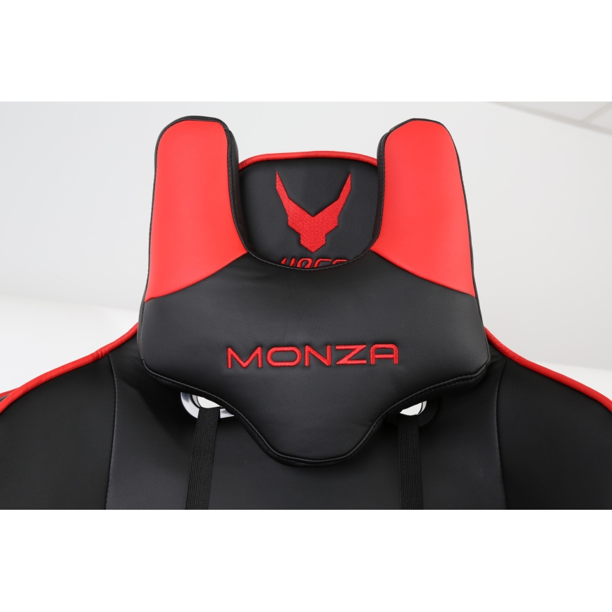 Cadeira gamer VARR Monza preta/vermelha