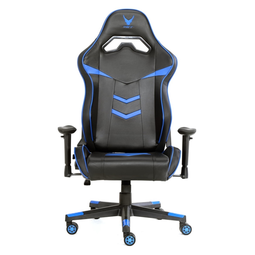 Cadeira gamer VARR Nascar preta/azul