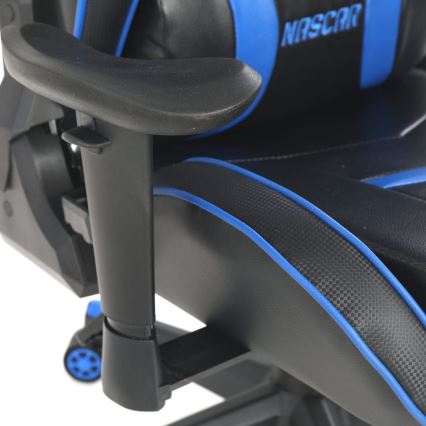 Cadeira gamer VARR Nascar preta/azul
