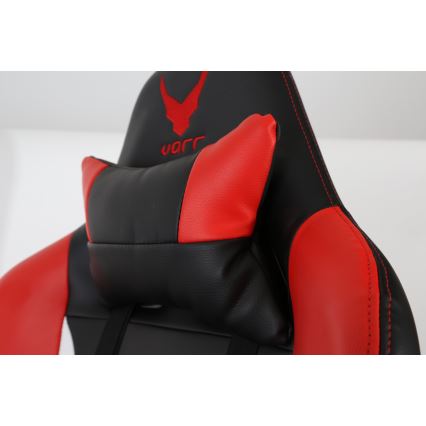 Cadeira gamer VARR Silverstone preta/vermelha