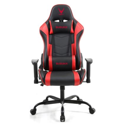 Cadeira gamer VARR Suzuka preta/vermelha