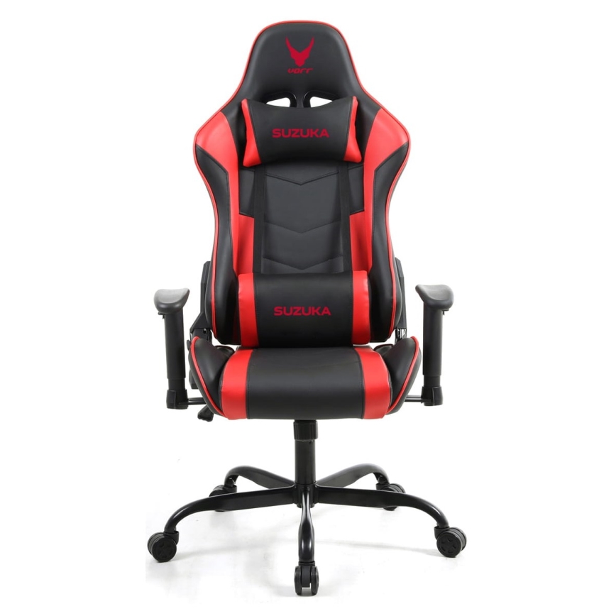 Cadeira gamer VARR Suzuka preta/vermelha
