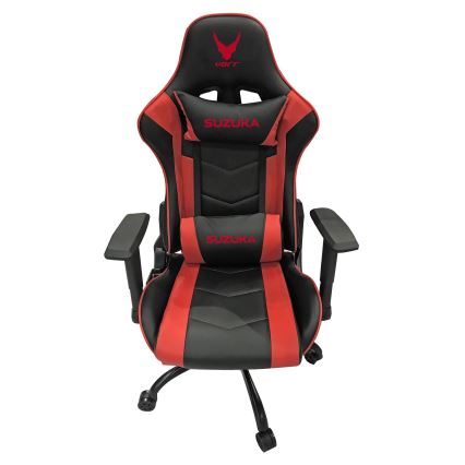 Cadeira gamer VARR Suzuka preta/vermelha
