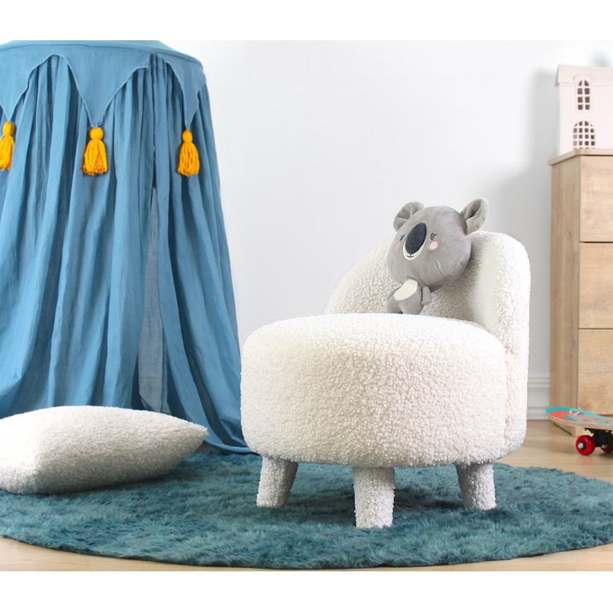 Cadeira infantil PIXI, diâmetro 46 cm, branca