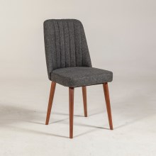 Cadeira VINA 85x46 cm antracite/castanho