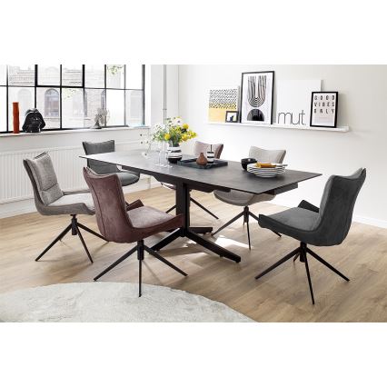 Cadeira ZAIRA, 1 unidade, castanha/vermelha