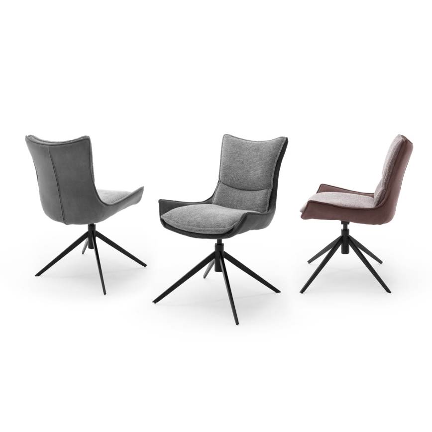 Cadeira ZAIRA, 1 unidade, castanha/vermelha