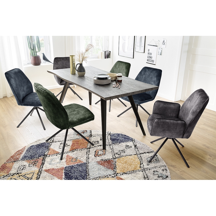 Cadeiras de jantar NEXORO, 2 unidades, antracite