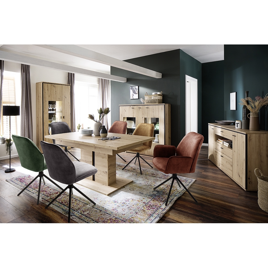 Cadeiras de jantar NEXORO, 2 unidades, laranja