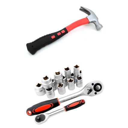 Caixa de alumínio com ferramentas 186 pcs