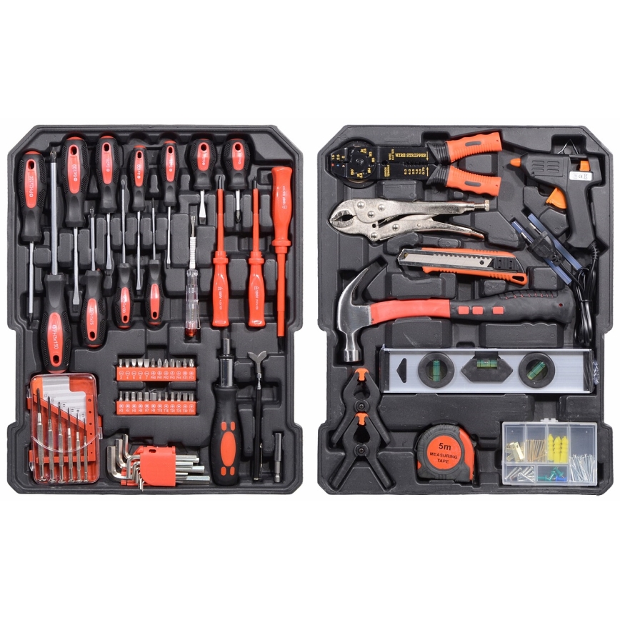 Caixa de alumínio com ferramentas 186 pcs