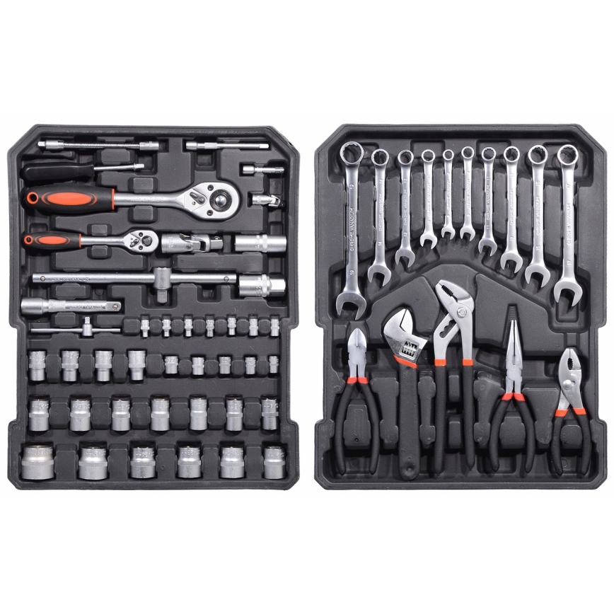 Caixa de alumínio com ferramentas 186 pcs