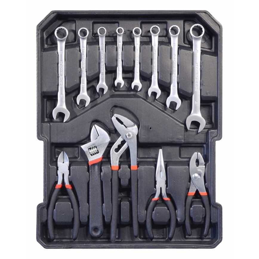 Caixa de alumínio com ferramentas 186 pcs