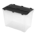 Caixa de arrumação DRAGON 60 l preta/transparente
