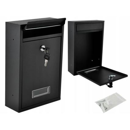 Caixa de correio 21,7x32 cm preta