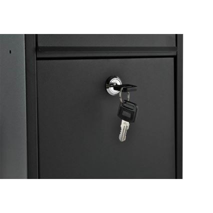 Caixa de correio 21,7x32 cm preta