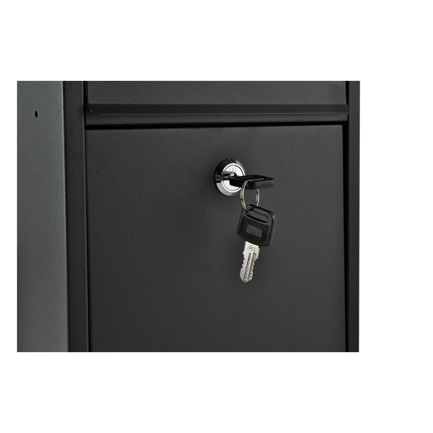 Caixa de correio 21,7x32 cm preta