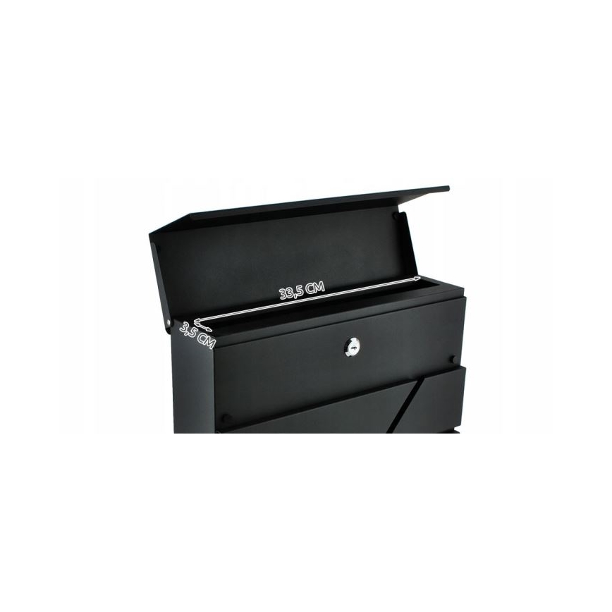 Caixa de correio 36,7x37 cm antracite