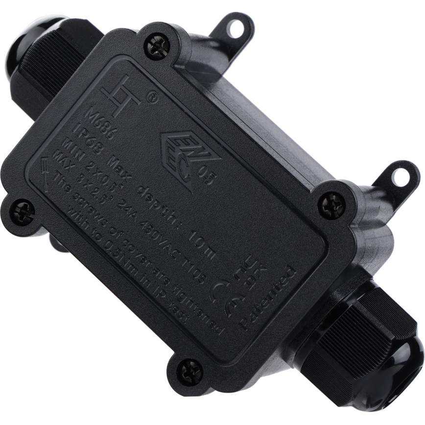 Caixa de derivação à prova de água 24A/230V IP68