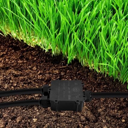 Caixa de derivação à prova de água IP68 preto