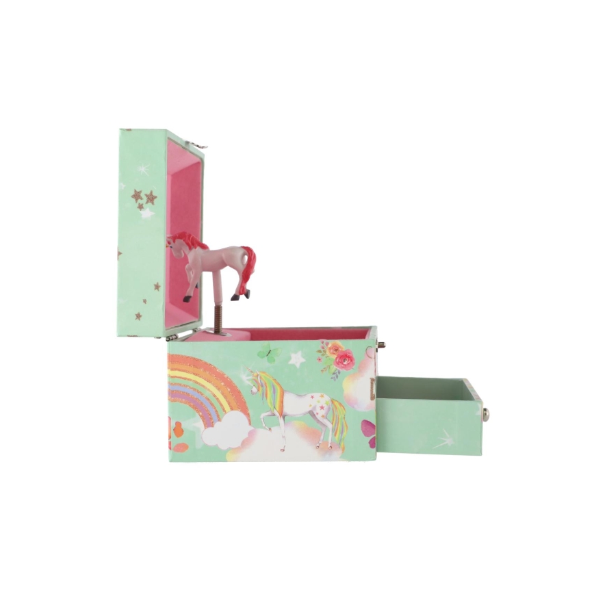 Caixa de jóias musical unicórnio
