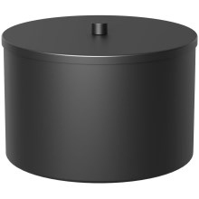 Caixa de metal para armazenamento 12x17,5 cm preto