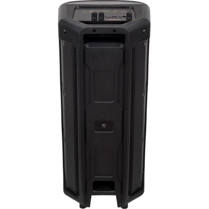 Coluna de som recarregável LED RGB com microfone 600W/2400 mAh + controlo remoto