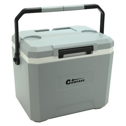 Caixa térmica com bolsa de gel refrigerante, 16 l, cinzenta