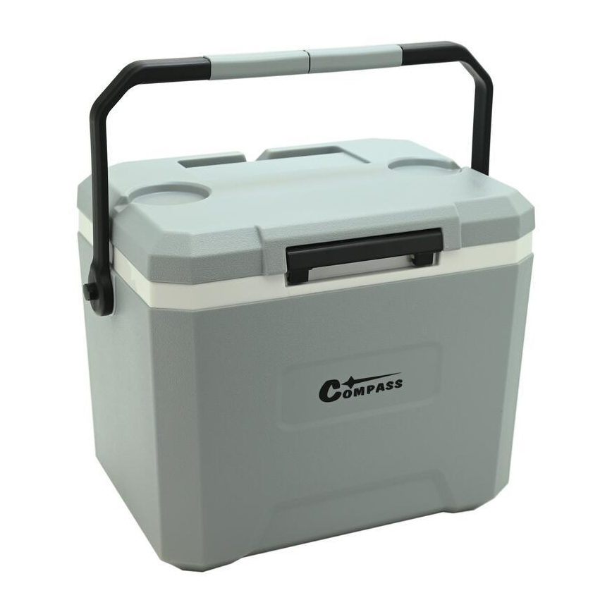 Caixa térmica com bolsa de gel refrigerante, 16 l, cinzenta