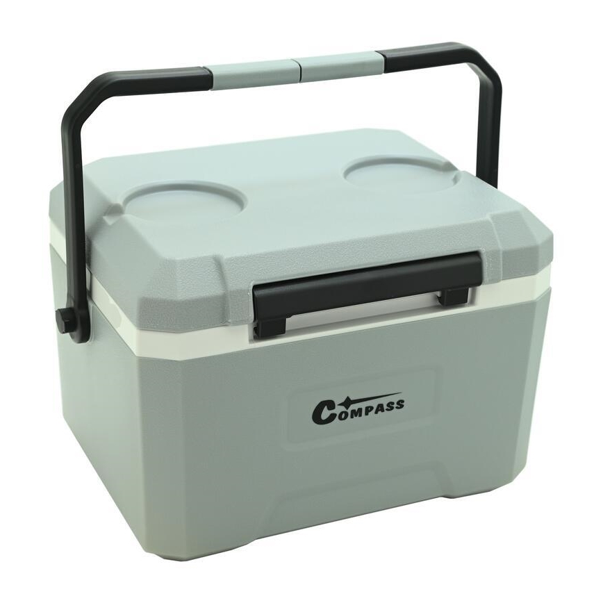 Caixa térmica de 5 l com bloco de gel refrigerante, cinzenta