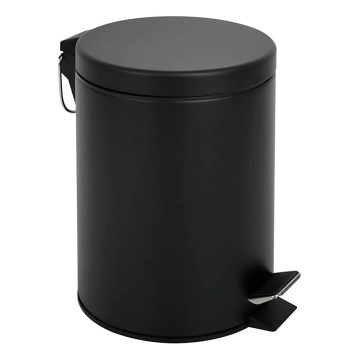 Caixote do lixo 3 l, preto