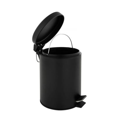 Caixote do lixo 3 l, preto