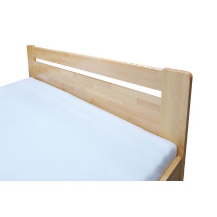 Cama de casal em madeira maciça AMARA 180x200 cm de faia