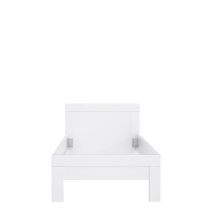 Cama de solteiro SNOWIE 90x200 cm branca